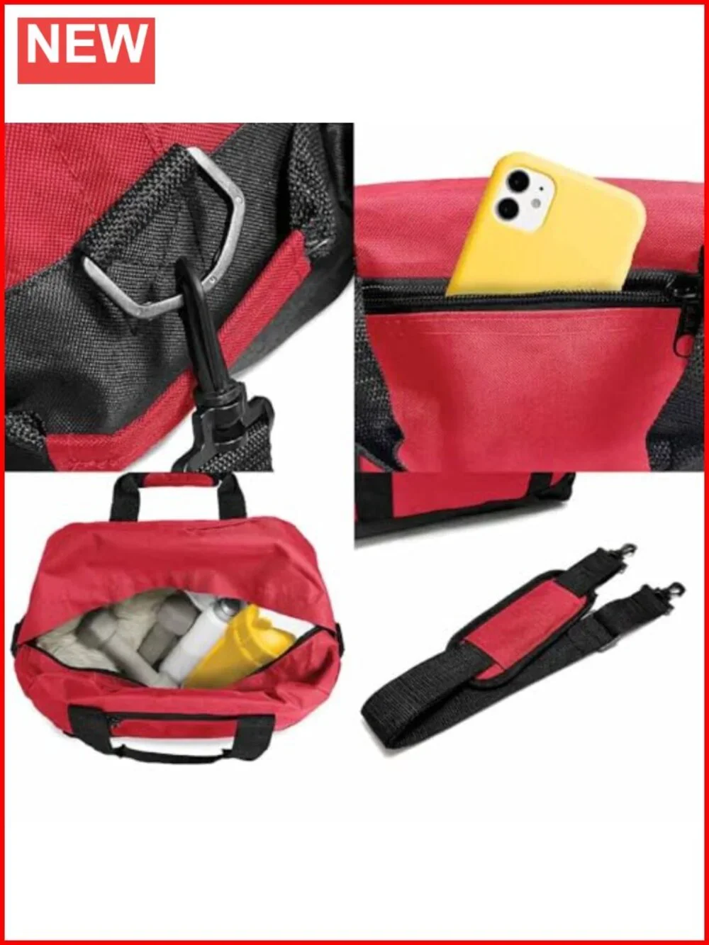 Polyester Small Duffle Bag Gym Travel Bag with Shoulder Strap